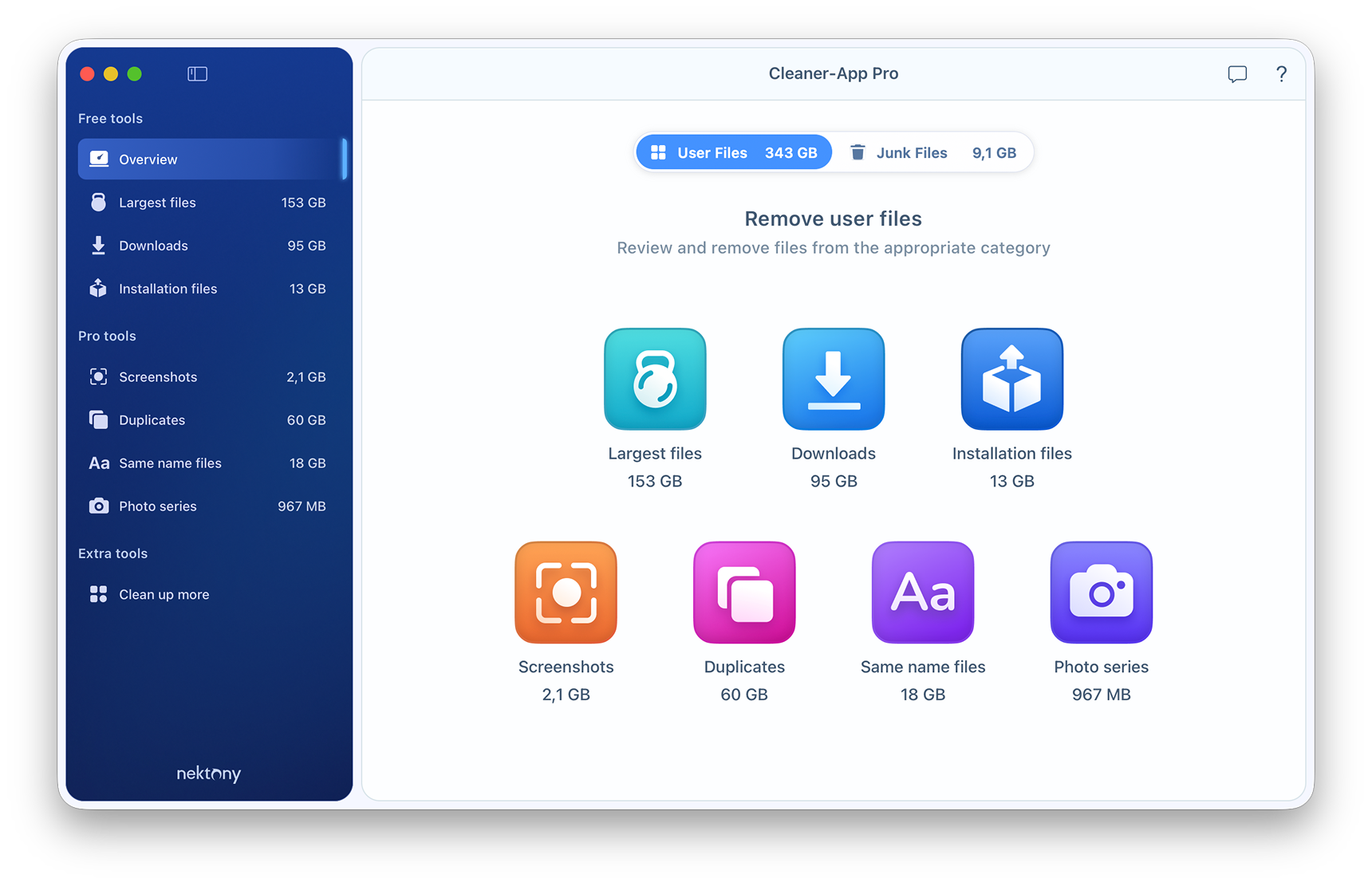 user files