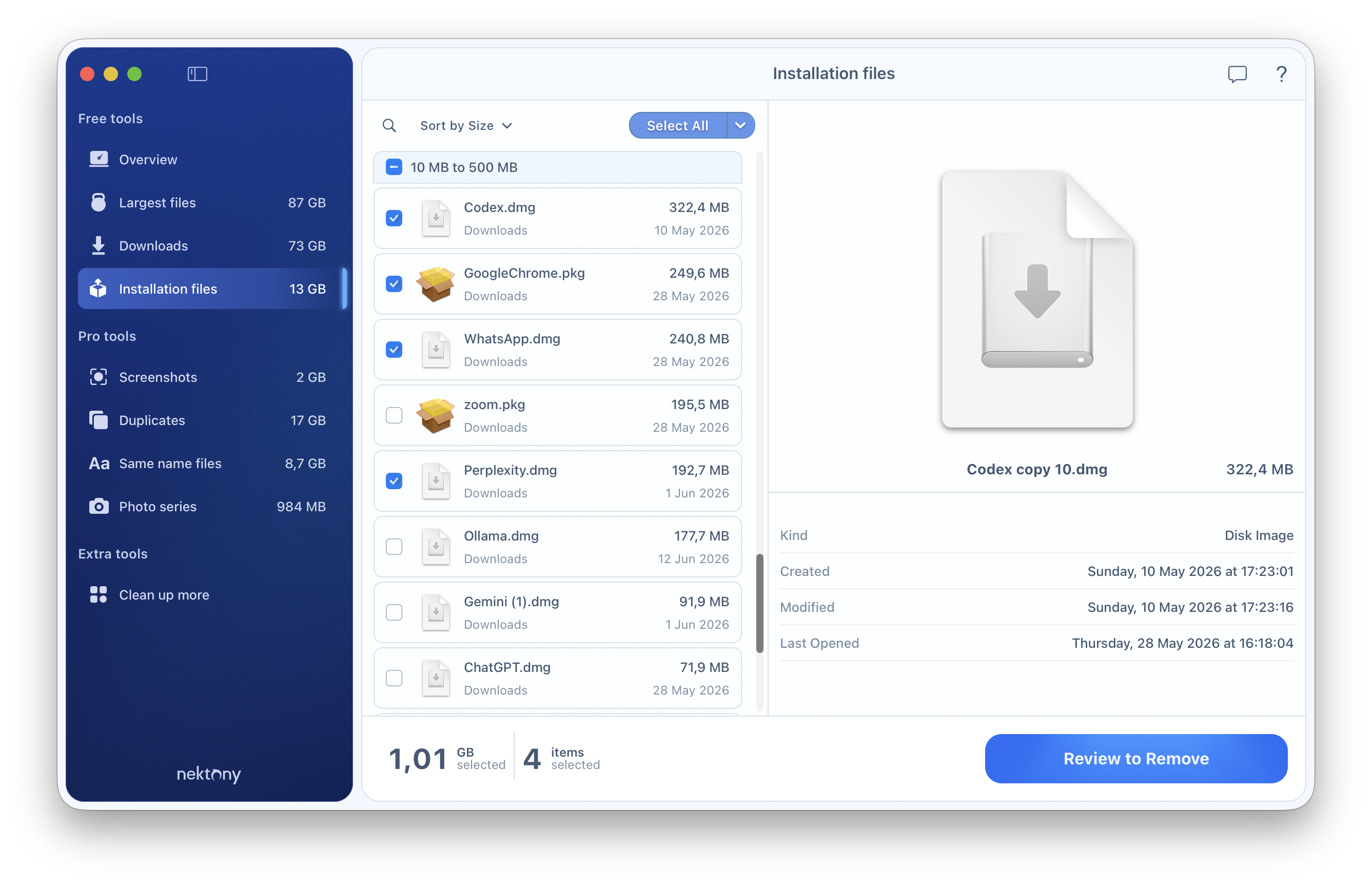 cleaner app installer packages